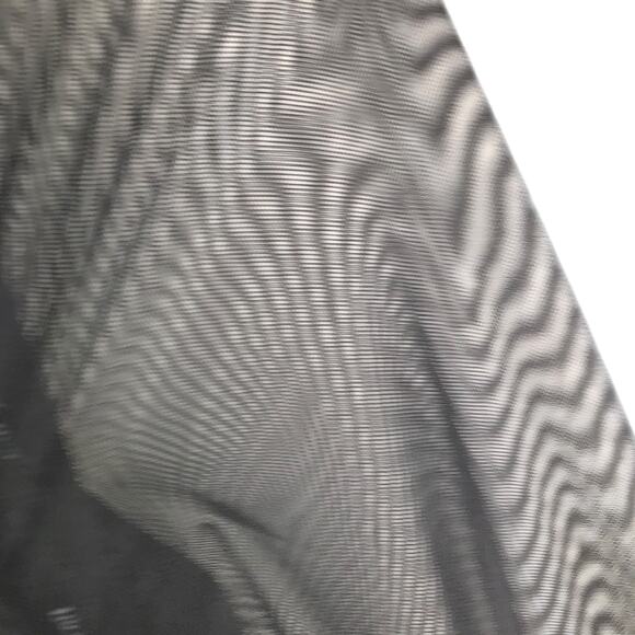 Self-Portrait Ruched Top Women Sz 10 Black Jersey Mesh Long Sleeve Night Out - Picture 8 of 11